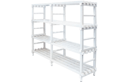 plastic shelving